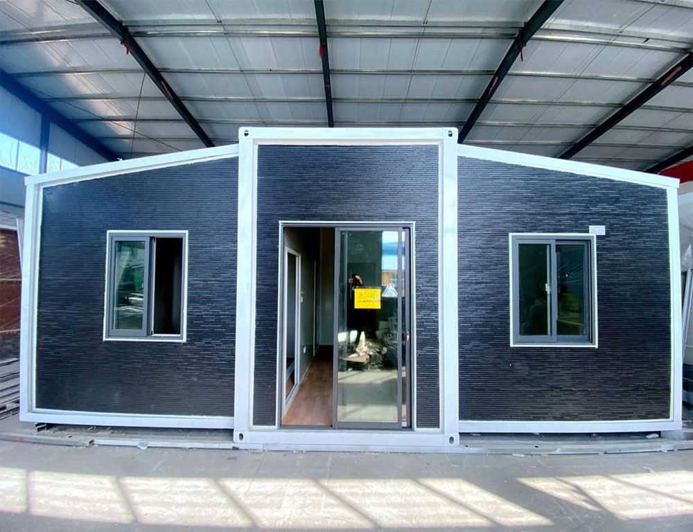 folding 2 rooms container house expandable container