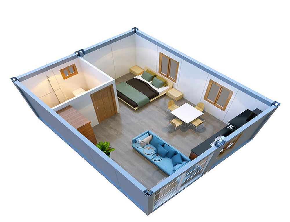 Tiny house with bathroom